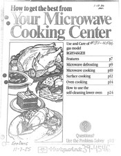 Hotpoint RGH946GEH Use And Care Manual