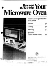 GE Spacemaker II JEM10F Use And Care Manual