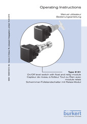 Burkert 8181 Operating Instructions Manual