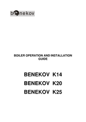 BENEKOV K20 Operation And Installation Manual