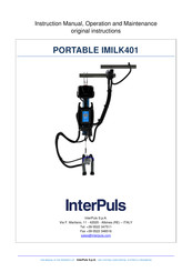 InterPuls PORTABLE IMILK401 Instruction Manual, Operation And Maintenance Original Instructions