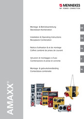 Mennekes AMAXX Installation & Operating Instructions Manual