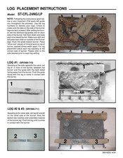 Heatilator ST-CFL-24NG Log Placement Instructions