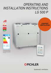 Pichler LG 500 PF-R Operating And Installation Instructions