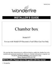 Wonderfire 037 Installer's Manual
