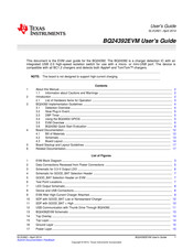 Texas Instruments BQ24392EVM User Manual