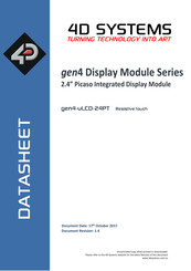 4D systems gen4-uLCD-24PT-AR Datasheet