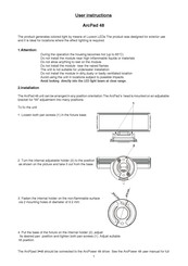 Anolis ArcPad 48 Integral User Instructions