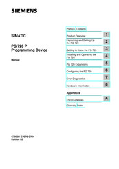 SIEMENS SIMATIC PG 720 P Manual