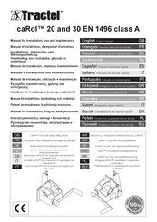 Tractel caRol 20 Manual For Installation, Use And Maintenance