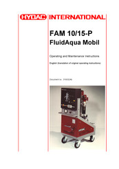 HYDAC International FluidAqua Mobil FAM 10 Operating And Maintenance Instructions Manual