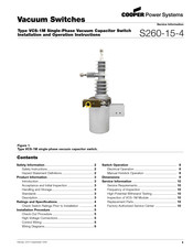 Cooper Power Systems VCS-1M Installation And Operation Instructions Manual