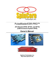 SpinCore Technologies PulseBlasterESR-PRO SP18A Owner's Manual