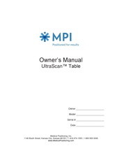 MPI UltraScan Owner's Manual