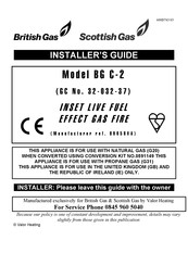 Valor British Gas BG C-2 Installer's Manual
