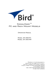 BIRD SignalHawk SH-36S-RM Operation Manual