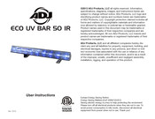 ADJ ECO UV BAR 50 IR User Instructions