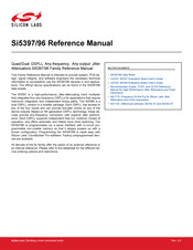 Silicon Laboratories Si5397 Series Reference Manual
