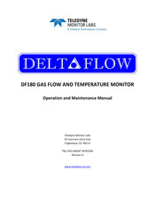Teledyne Deltaflow DF180 Operation And Maintenance Manual