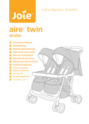 joie aire twin width