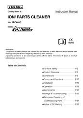 Vessel IPC40-E Instruction Manual
