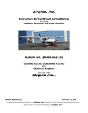 Airglas GLH3000 Nose Ski Instructions For Continued Airworthiness