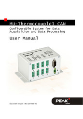 Peak MU-Thermocouple1 CAN User Manual