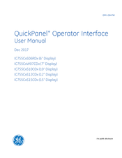 Ge QuickPanel+ IC755CxS06RDx User Manual