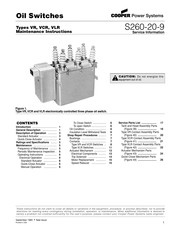 Cooper VR Series Maintenance Instructions Manual