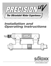 Solaxx Precision UV Installation And Operating Instructions Manual