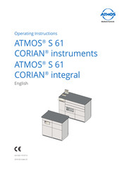 ATMOS S 61 Corian Series Operating Instructions Manual