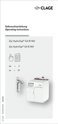 clage Zip HydroTap G4 B 160 Operating Instructions Manual
