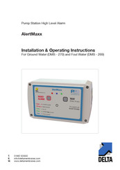 Delta AlertMaxx DMS-269 Installation & Operating Instructions Manual