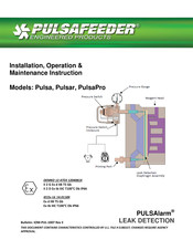 Pulsafeeder PULSAlarm Pulsar Installation, Operation & Maintenance Instructions Manual