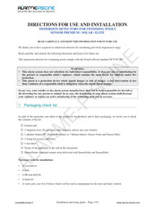 MG International SENSOR PREMIUM Use And Installation  Manual