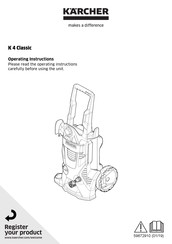 Kärcher K 4 Classic Operating Instructions Manual