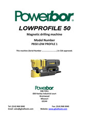 POWERBOR PB50 LOW PROFILE 1 Manual