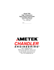 Ametek 7550 Operating Manual