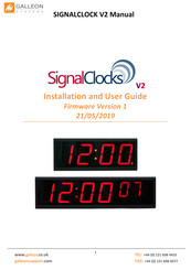 Galleon SIGNALCLOCK V2 Installation And User Manual