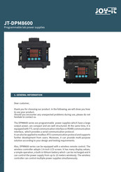 Joy-IT JT-DPM8600 Manual