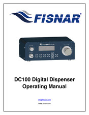 Fisnar DC100 Operating Manual