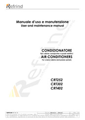 Refrind CRT302 User And Maintenance Manual
