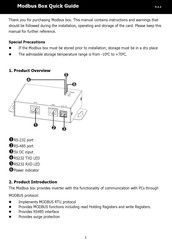FSP Technology Modbus Box Quick Manual