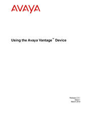 Avaya Vantage K100 User Manual