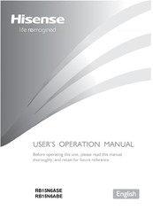 Hisense RB15N6ASE User's Operation Manual