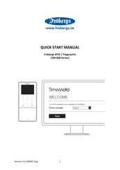 Fröbergs TM-600 Series Quick Start Manual