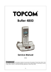 Topcom BUTLER 4850 Service Manual