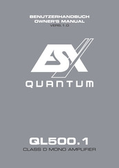 Quantum QL500.1 Owner's Manual