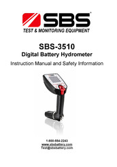 SBS SBS-3510 Instruction Manual And Safety Information