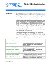 Altera Stratix III Design Manuallines